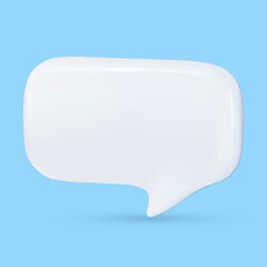 3d render of blank template for chat and messages. On an isolated background. vector illustration.