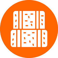 Vector Design Hay Bale Icon Style