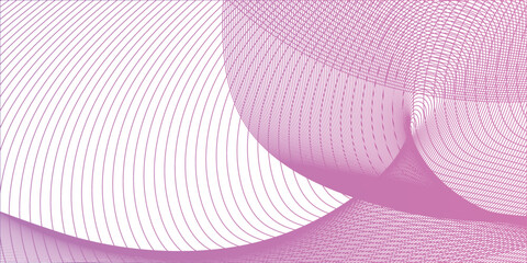 Fototapeta premium Abstract background with lines. illustration paper vector pink pattern. White background, pink mesh abstract, vector blurred soft blend color background. 