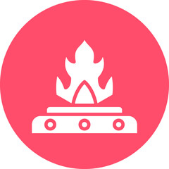 Vector Design Oil Fire Icon Style