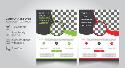 business flyer design template, poster, brochure ads
