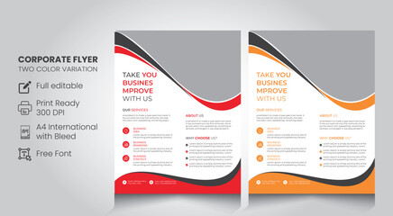 business flyer design template, poster, brochure ads