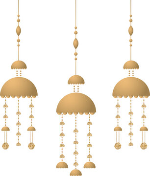 Punjabi Sikh Wedding Hangning Kaleere for bride choora decoration