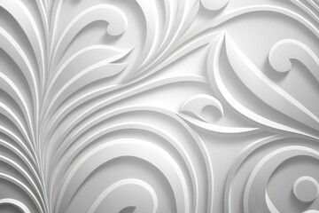 abstract white background - Generative AI
