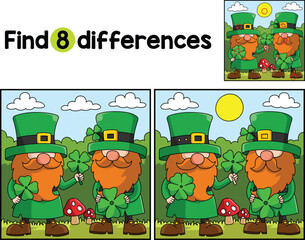 St. Patricks Day 2 Gnomes Find The Differences