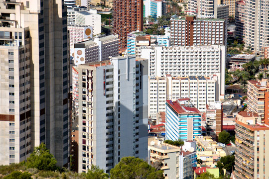 Benidorm Skyline Cityscape Costa Blanca Spain