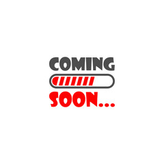 Coming soon loading. No image, coming soon page icon isolated on white background