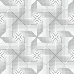 Vector seamless pattern. Modern stylish texture. Monochrome, linear abstract background.