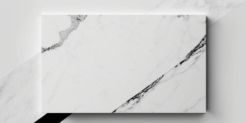 Minimalistic White Marble Background for Product Photography