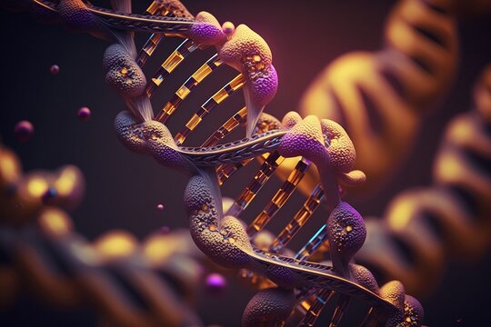 Absrtact DNA structure creative background AI genereted