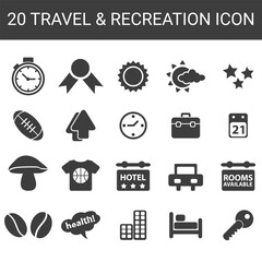  travel icon set vector illustration
