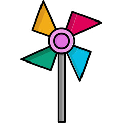 Pinwheel which can easily edit or modify

