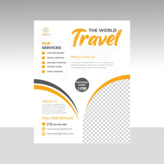 Fototapeta premium Flyer design template and leaflet banner design poster banner