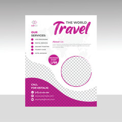 Flyer design template and leaflet banner design  poster banner