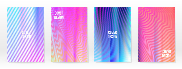Holographic Poster Set Iridescent Technology Cover
