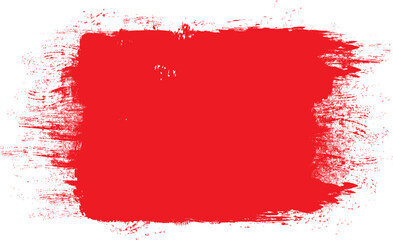 Obraz na płótnie Canvas Red brush stroke isolated on background. Paint brush stroke vector for red ink paint, grunge design element, dirt banner, watercolor design, dirty texture. Trendy brush stroke, vector illustration