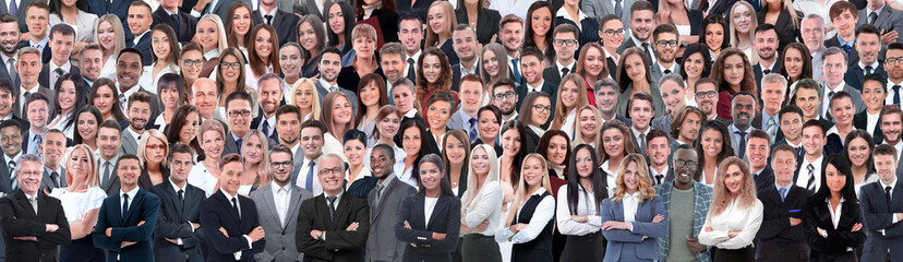 Fototapeta premium Business people group collage background