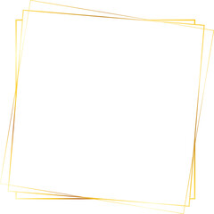 minimalist frame geometric gold