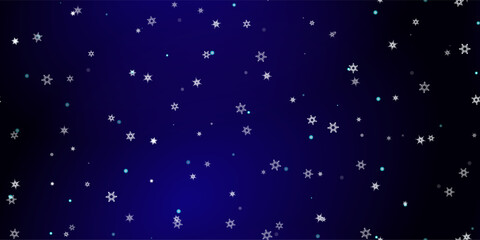 Falling Snowflakes seamless pattern flying snow