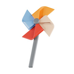 Pinwheel Toy 3D Icon