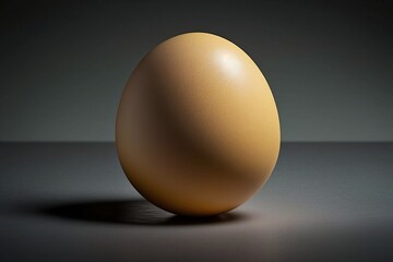 A large egg. 3D Illustration. Generative AI