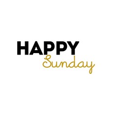 Happy Sunday lettering wishing Quite 