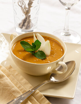 Traditional food from the Canary Islands. scalded gofio, Gran Canaria, Spain