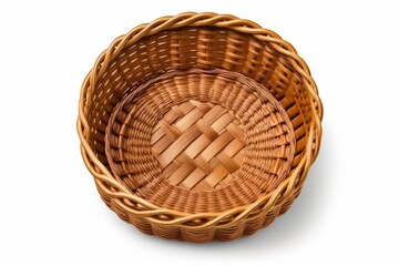 Fototapeta premium empty basket isolated on white background generative ai