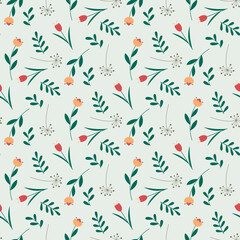 seamless pattern with flowers