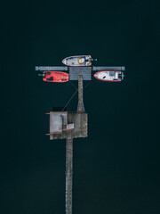 lookout dock with boats