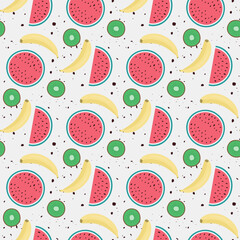 seamless pattern with fruits