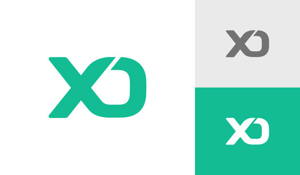 Modern letter XO monogram logo design vector