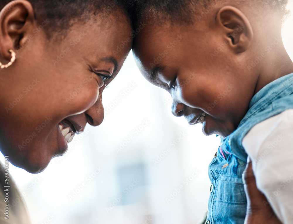 Poster Mommas little sugar plum. Shot of an adorable little girl spending quality time with her mother at home.