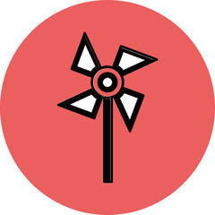 Pinwheel which can easily edit or modify

