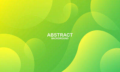 Abstract green and yellow background. Vector illustration