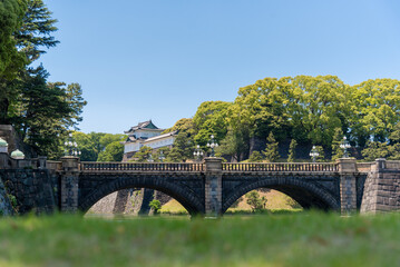 Fototapeta na wymiar The most beautiful Viewpoint Tokyo Imperial Palace ,japan