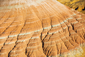 Multicolored Aktau mountains. Altyn Emel National Park. Kazakhstan