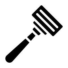 Shaving razor glyph icon