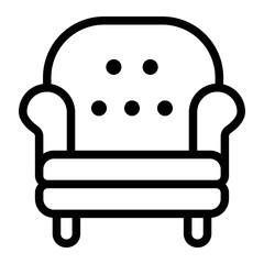 armchair line icon