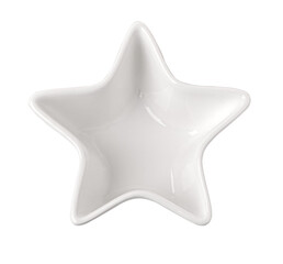 Empty star shape ceramics plate