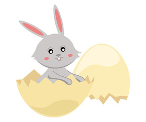 easter bunny with egg