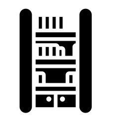 bookshelf glyph icon