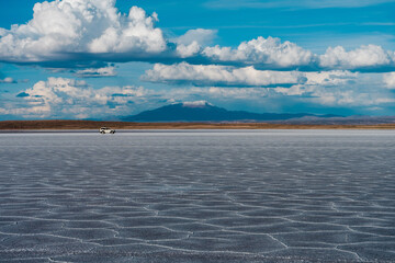clouds over the salt