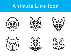 Animals Vector Icon Set