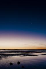 sunset on the desert