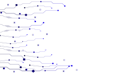 Concept of quantum computer technology, internet, technological science background