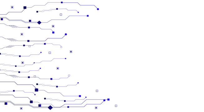 Concept of quantum computer technology, internet, technological science background