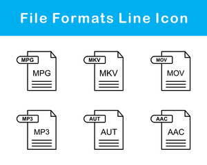 File Formats Vector Icon Set