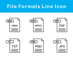 File Formats Vector Icon Set