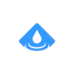 Water Drop Icon Set Vector Design on White Background.
